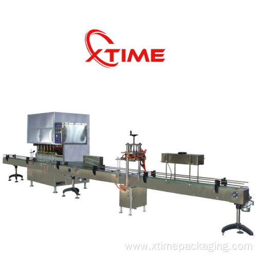 Automatic liquid filling and capping machine